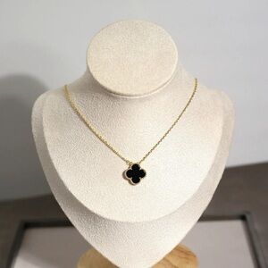 Black clover necklace